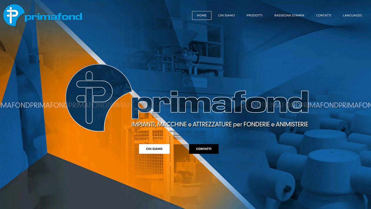 Realizzazione sito web PRIMAFOND